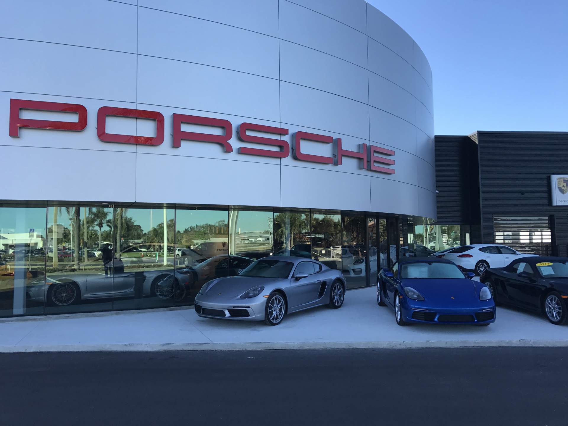Porche dealership showroom and offices in Melbourne, FL